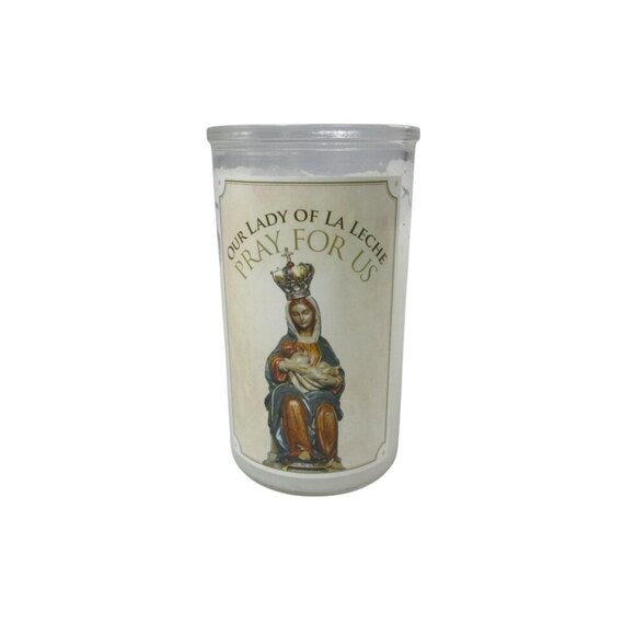 Our Lady of La Leche Pray For Us Devotional Prayer Candle For Catholic Religion. - Picture 1 of 4